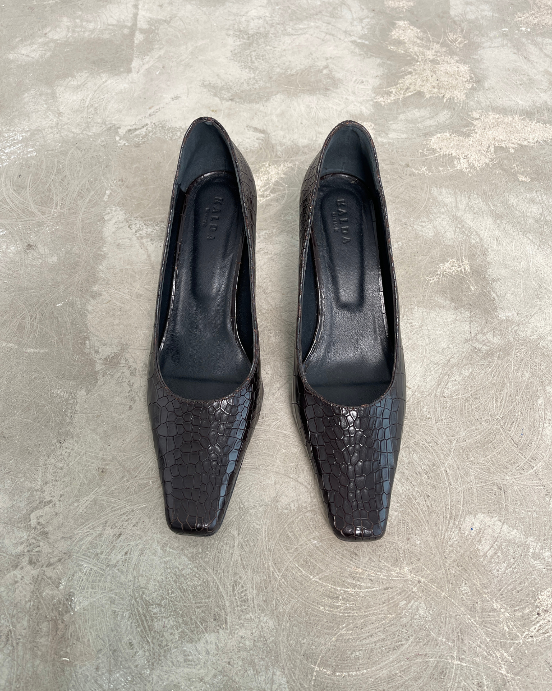 DAIA / brown croc - PRE ORDER