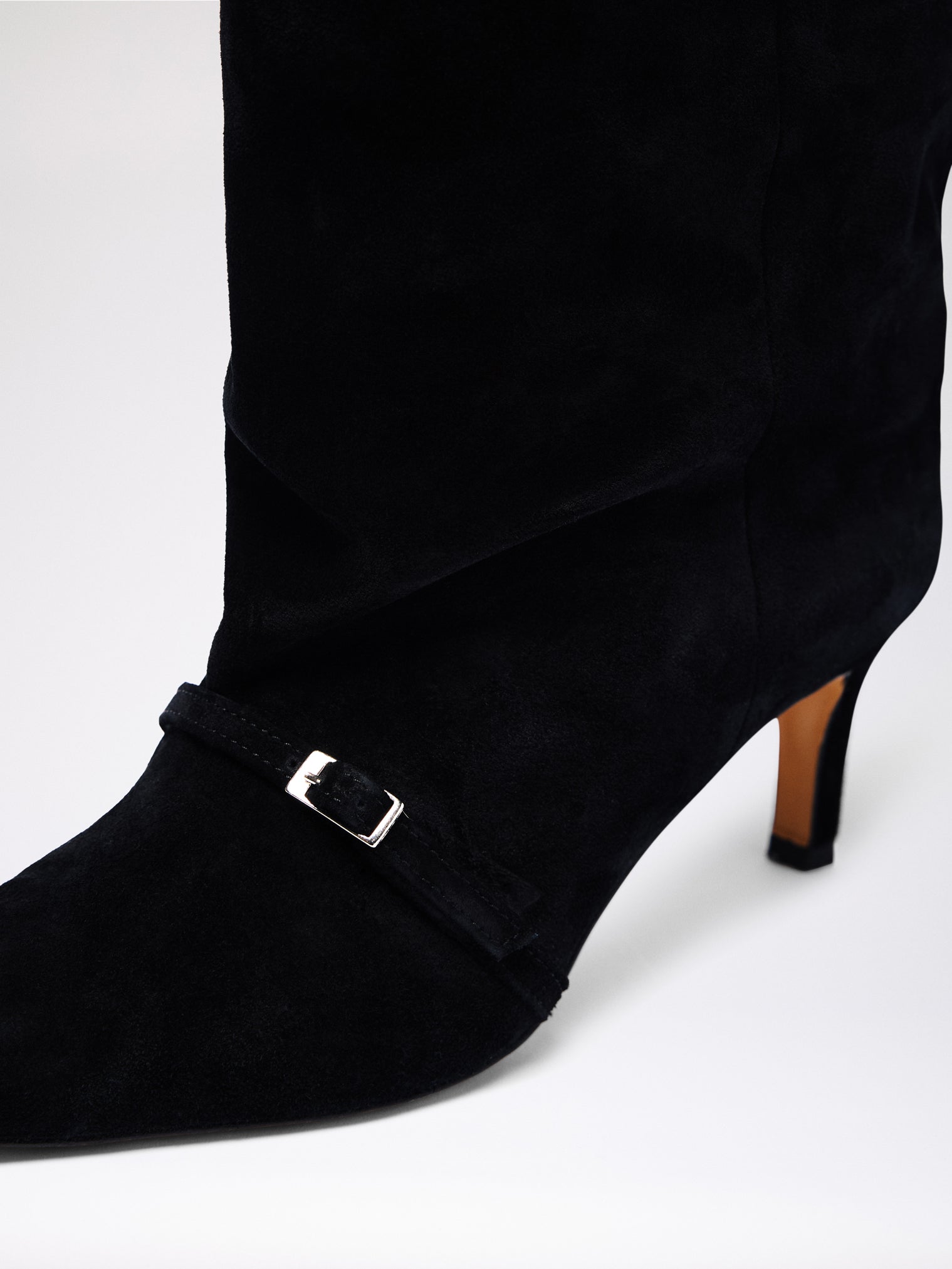 MANO BOOT / Black Suede - Silver