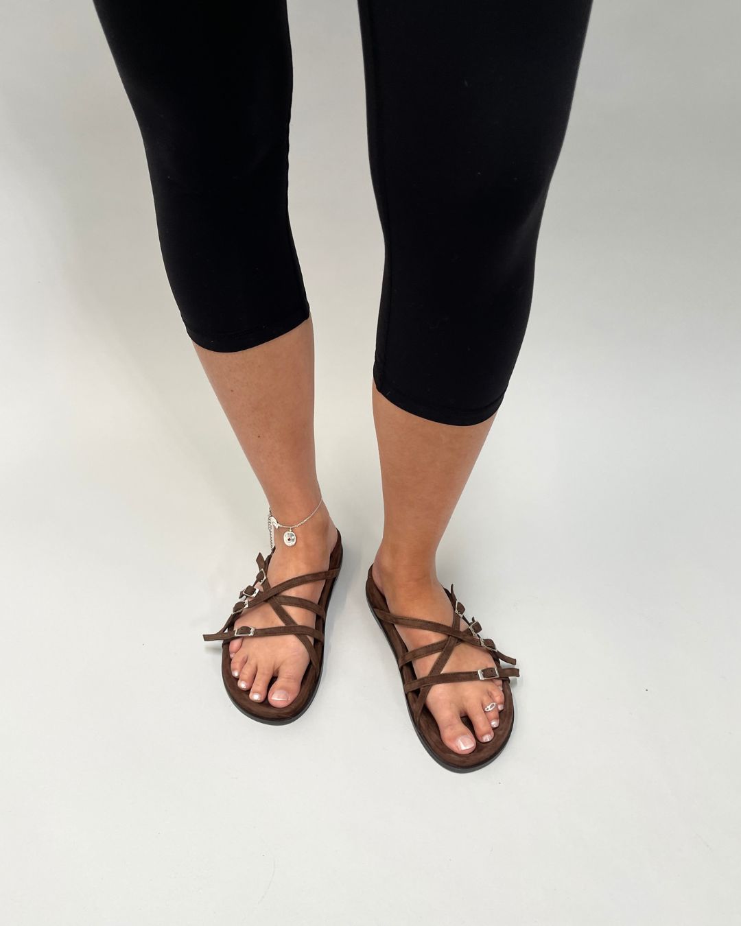 KASA SANDAL / brown suede