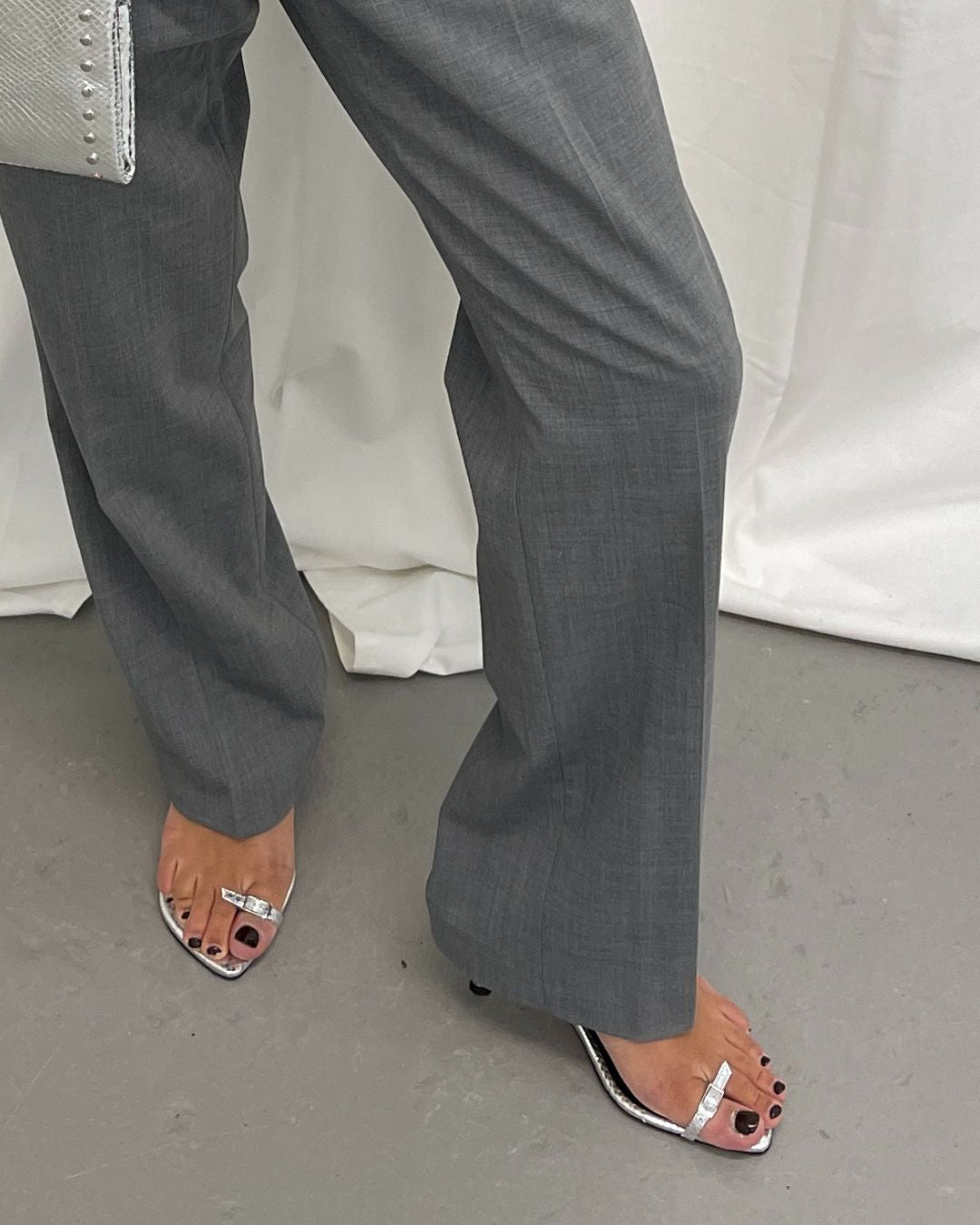 NUDA SANDAL / silver snake