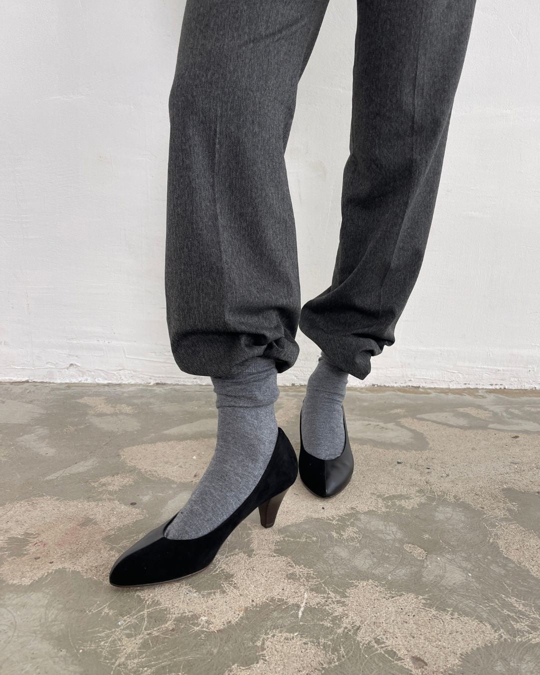Vaka / BLACK SUEDE/LEATHER - PRE ORDER