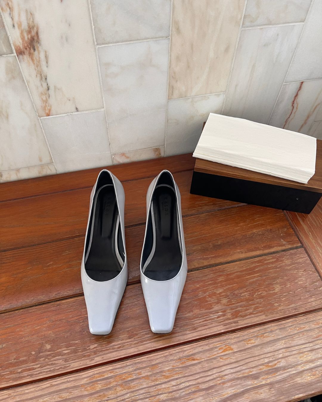 DAIA / grey patent - Pre Order