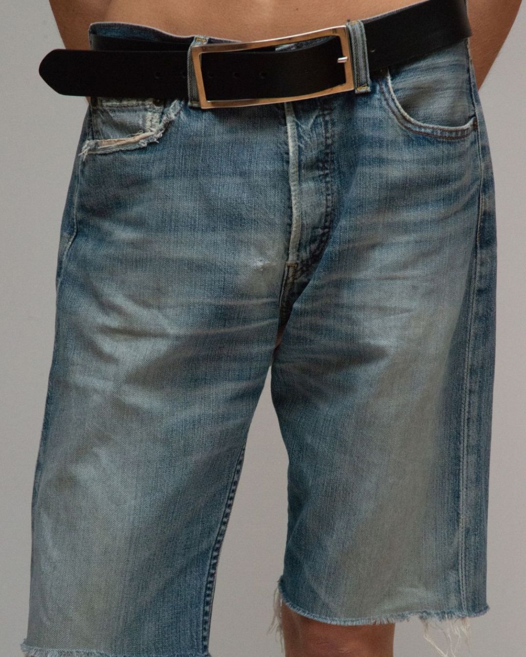 KALDA leather belt with metal buckle