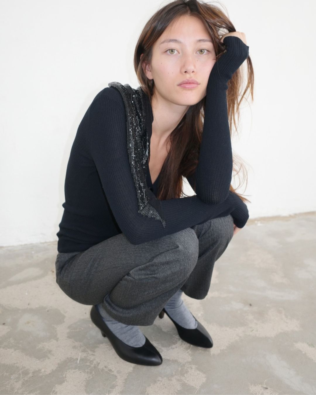 Vaka / BLACK SUEDE/LEATHER - PRE ORDER