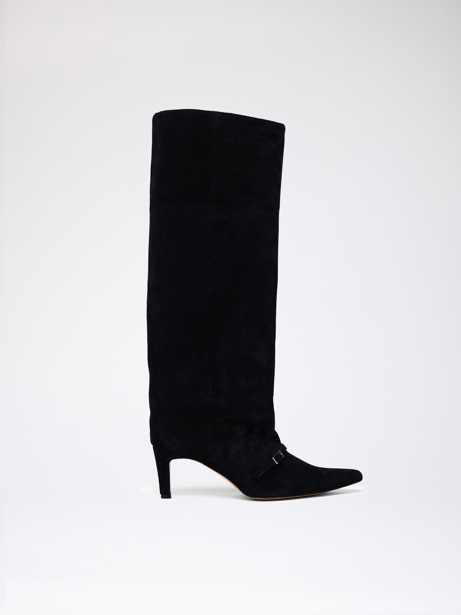 MANO BOOT / Black Suede - Silver