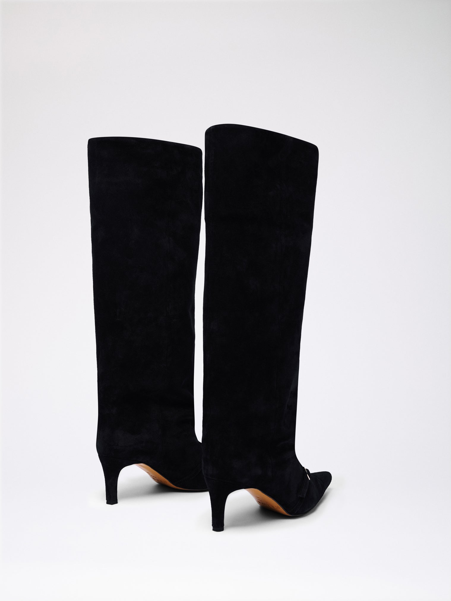 MANO BOOT / Black Suede - Silver