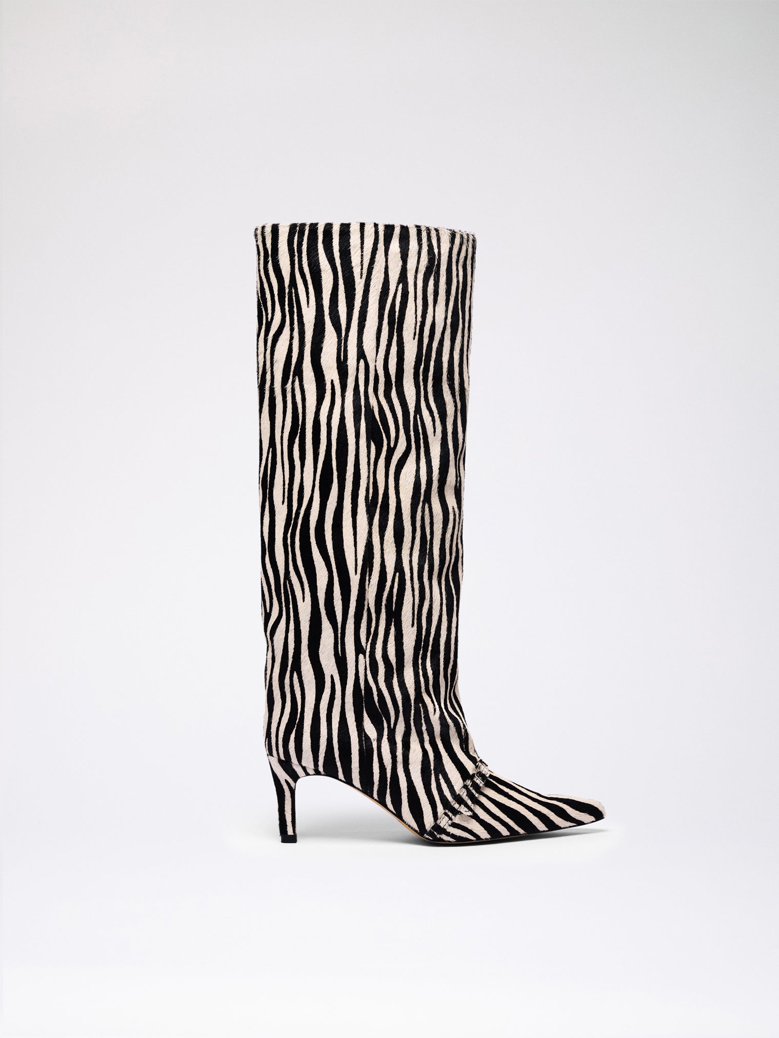 MANO BOOT / Zebra Print - Gold