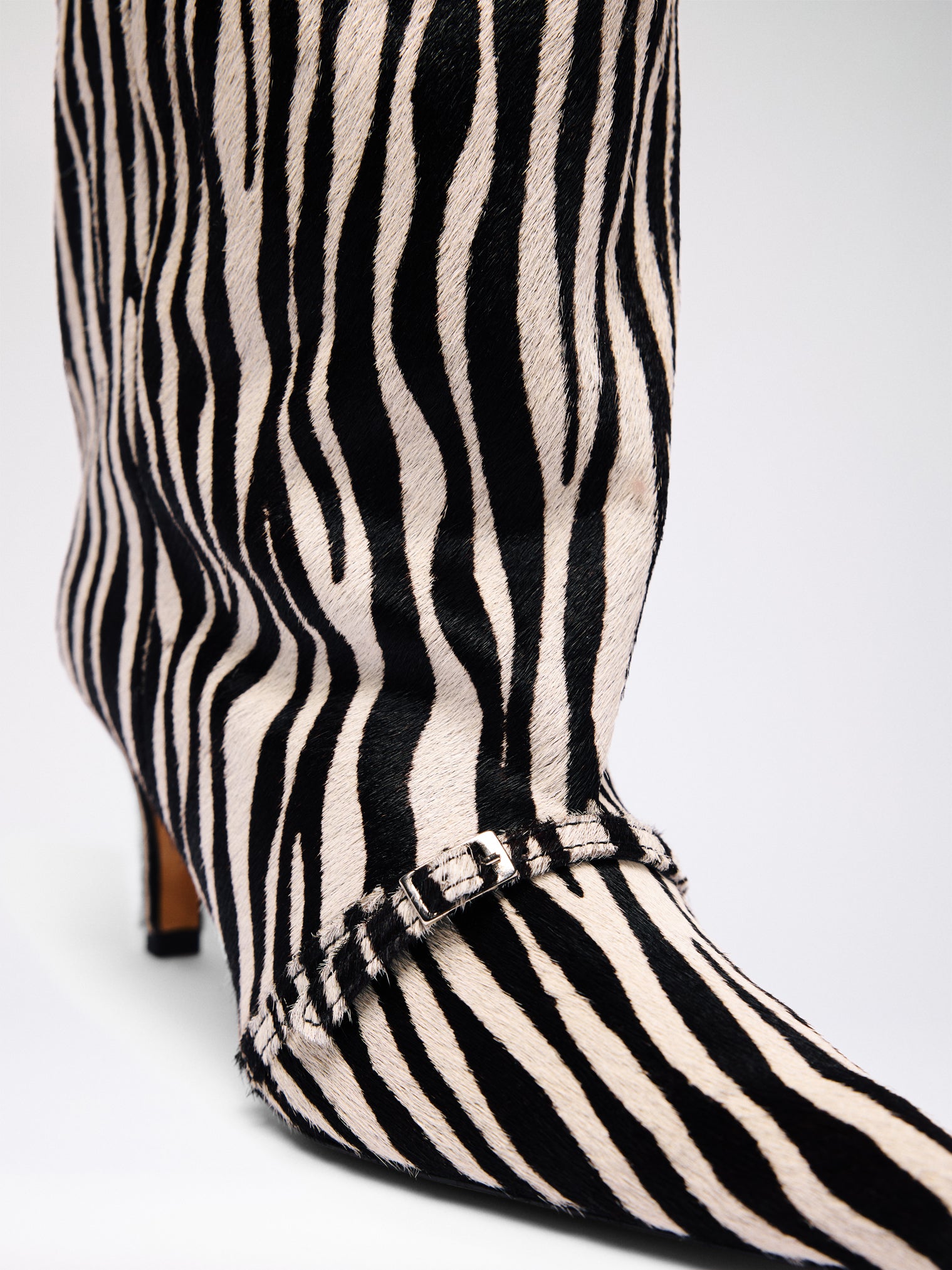 MANO BOOT / Zebra Print - Gold