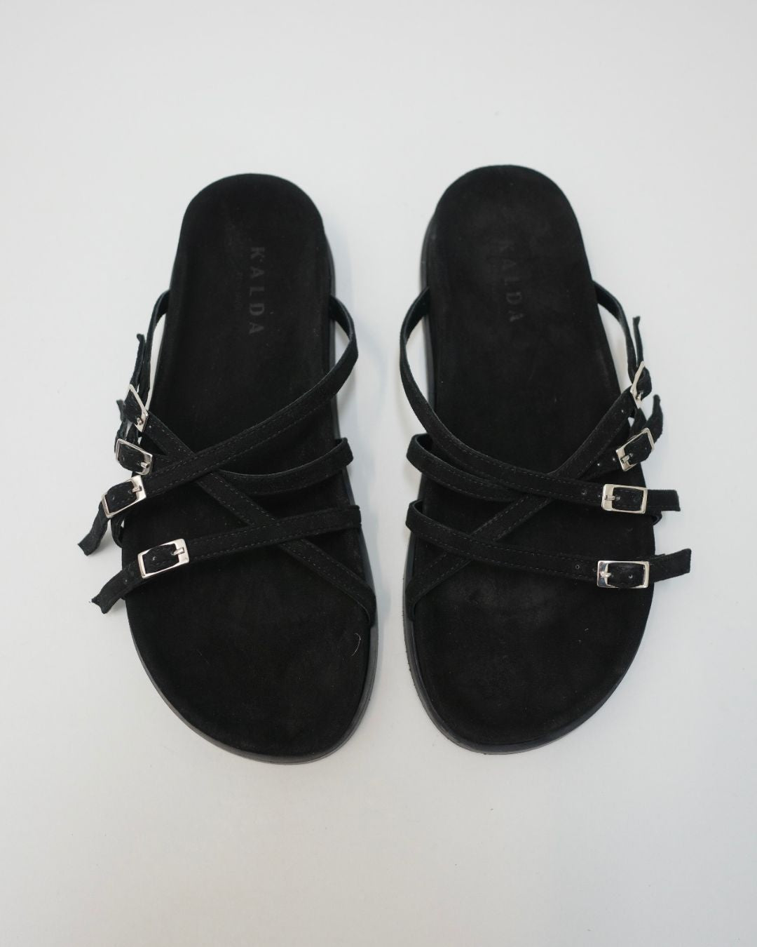 KASA SANDAL / black suede